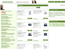 Tablet Screenshot of kaufmeister.com